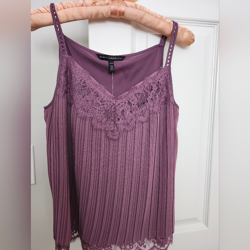NWT WHBM Women's Lavender Camisole Top Size XXS